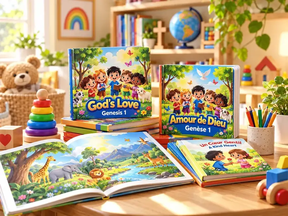 Photorealistic bilingual storybooks and picture books